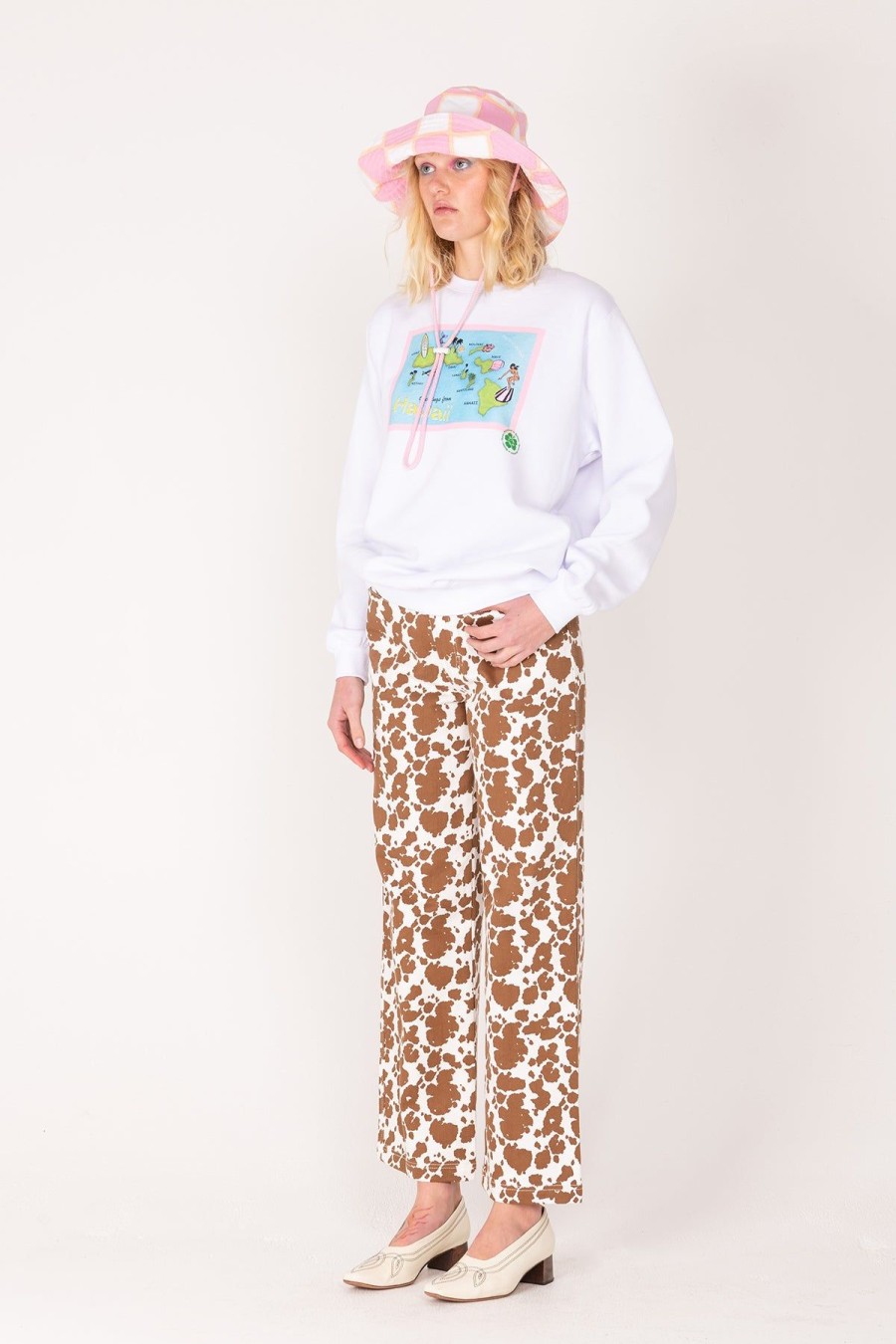 Women Emma Mulholland on Holiday Pants | Cowhide Kokomo Pant